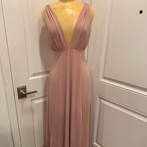 dee elly plunging maxi dress